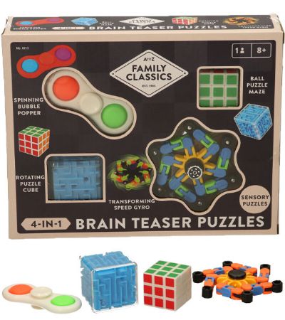 Family Classics 4 in 1 Brain Teaser Puzzles | 8213