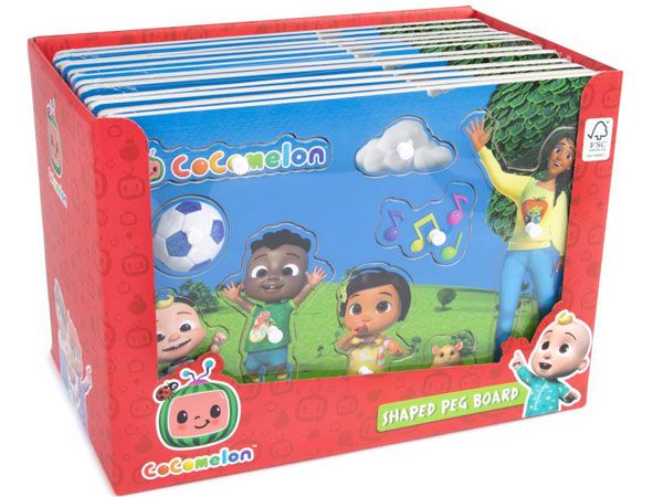 Cocomelon Character Wooden Peg Board Puzzle
