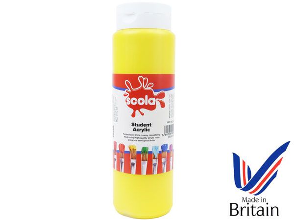 Wholesale art acrylic paint | 500ml Mid Yellow