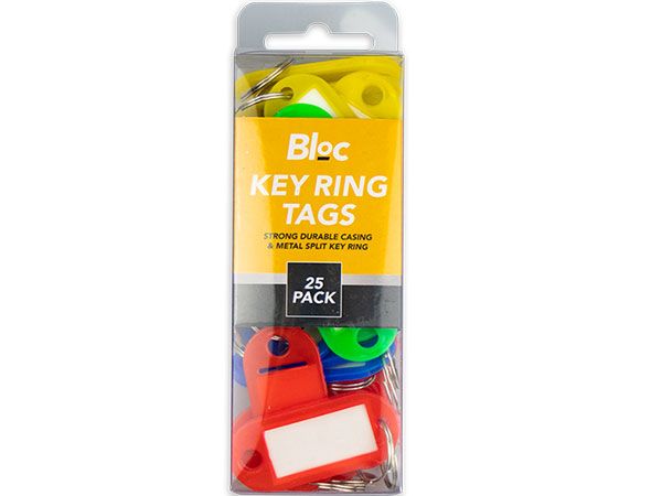 Bloc- 25 Pack Keyring Tags