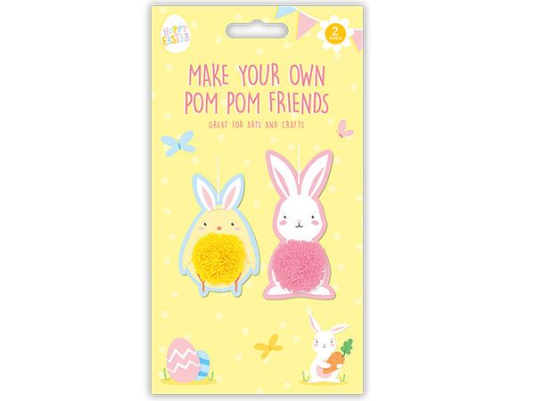 Happy Easter Make Your Own Pom Pom Friends