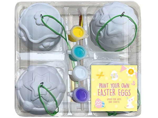 Happy Easter 4pk Paint Your Own Easter Egg Kit | EAS6302