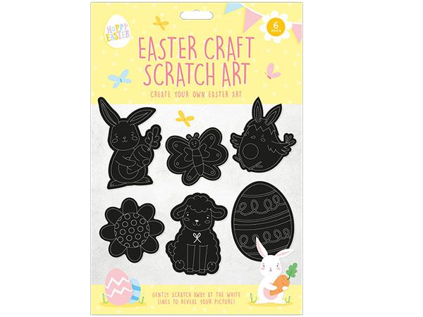 Happy Easter - Easter Craft Scratch Art Set