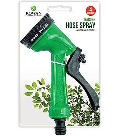 Rowan 4 Function Garden Hose Spray Attachment | GAR1439OB