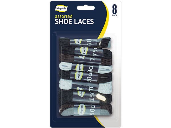 Kingsole - 8 Pack Assorted Shoe Laces