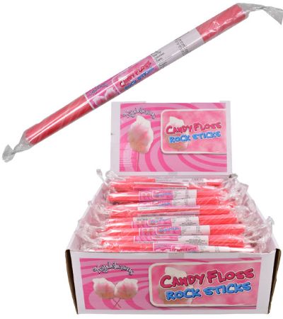 120 Sticks Of Kandelicious Candy Floss Flavoured Rock | IC0011