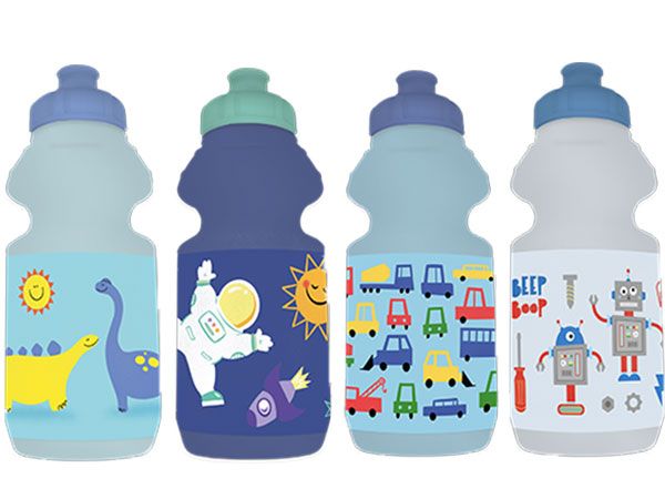 Boys Printed Sports Water Bottle 500ml, Assorted Picked At Random