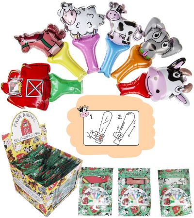 48x Self Inflating Foil Balloons - Farm Animals | LG8432