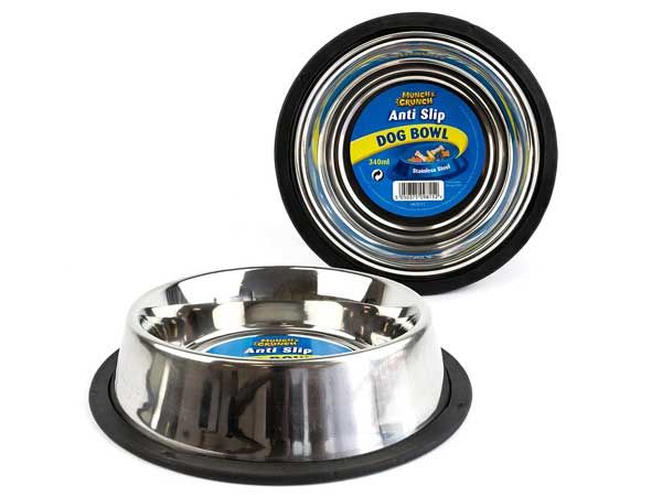 Munch & Crunch 340ml Stainless Steel Dog Bowl, by 151 Products