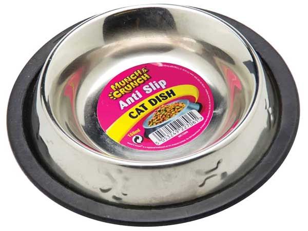 Munch And Crunch - Stainless Steel Anti Slip Cat Dish, by 151 Products