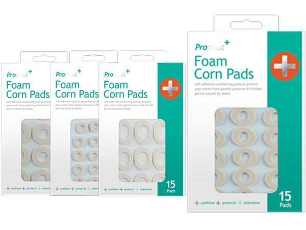 4x Proplast Foam Corn Relief Pads