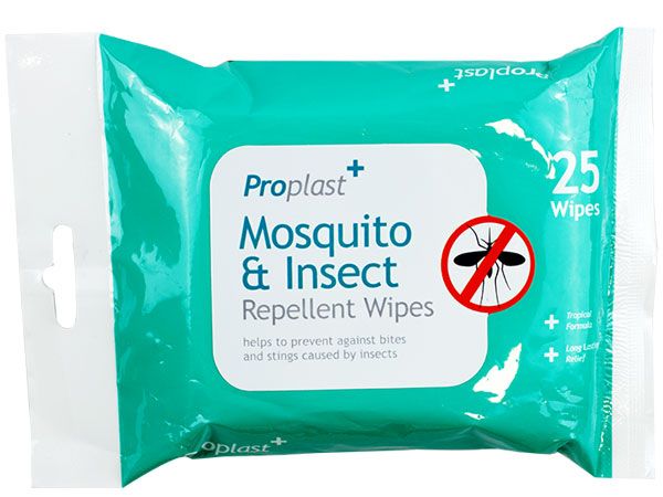 Proplast - 25 Pack Mosquito and Insect Wipes | MED0796