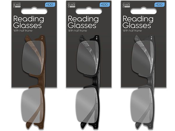 36x Second Glance Half Frame Rading Glasses In Assorted Strengths