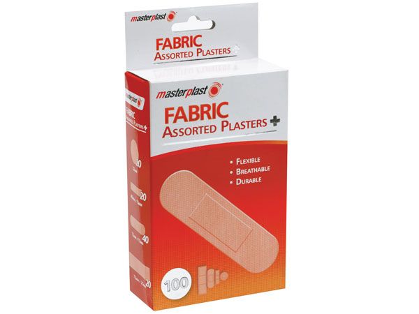 Masterplast 100pk Assorted Fabric Plasters, by 151 Products