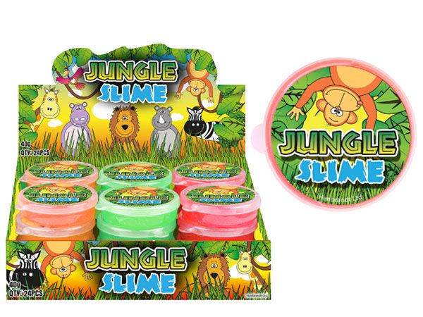 24x Jungle Animal Slime Tubs