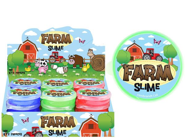 24x Farm Animal Slime Tubs