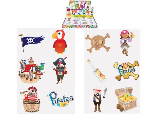 Wholesale Kids Mini Pirate Tattoos | Party Bag Fillers