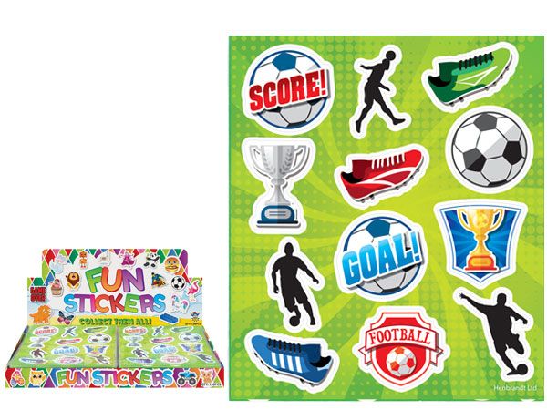 120x 12pce Football Stickers