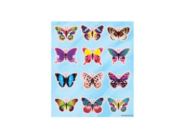 120x 12pce Butterfly Stickers