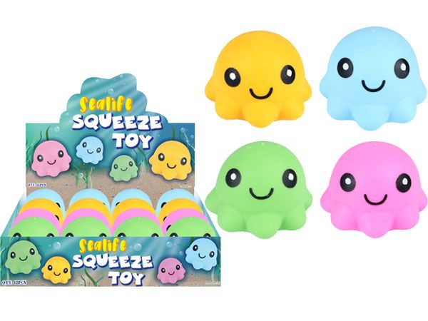 Sealife Octopus Squeeze Squisy Toy | Wholesale Toys