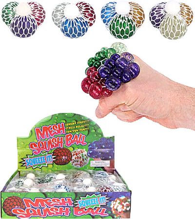 Wholesale Glitter Mesh Squeeze Ball | Kids Cheap Toys
