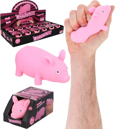 12x Stretchy Pig Squeeze Toy