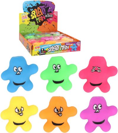 24x Mini Squishy Stretchy Splat Men