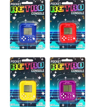Retro Multi Game Handheld Pocket Console With Keychain..Assorted Designs