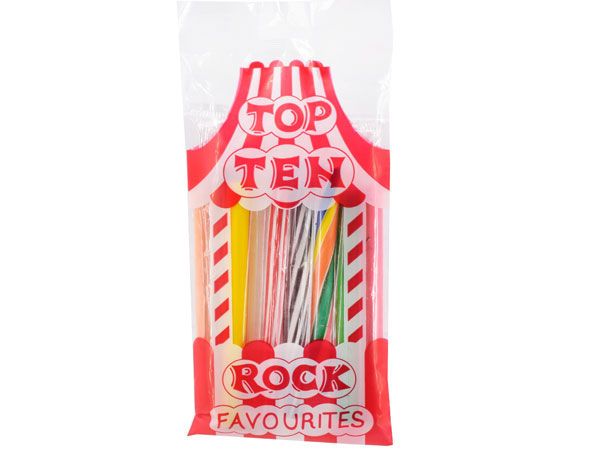10pk Tasty Sticks Of Rock...Made In UK