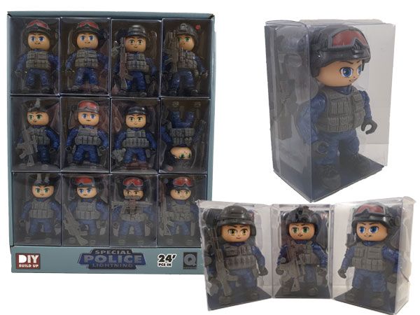 24x Special Police Figures In Display Unit