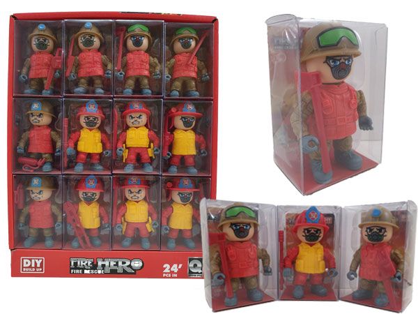 24x Fire Hero Fire Rescue Figures In Display Unit | NP0384
