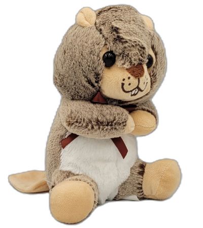 19cm Sitting Otter Push Soft Toy | NP0546