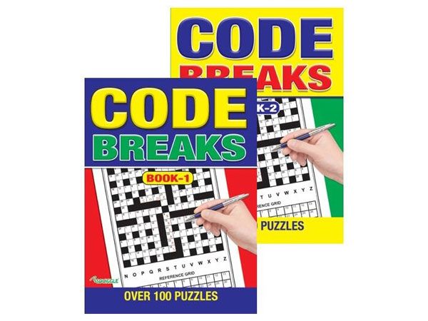 A4 Code Breaks Puzzle Book, Assorted Picked At Random