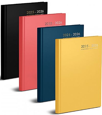 A5 Week To View Academic Diary 2025-26, Assorted Colours | P2290
