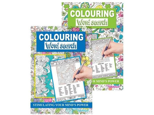 6x Colouring Word Search Puzzle Book (mto)