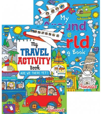 Around The World & My Travel Colouring & Activity Book