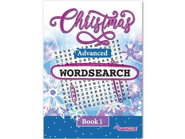 Squiggle - A4 Advanced Christmas Wordsearch Book