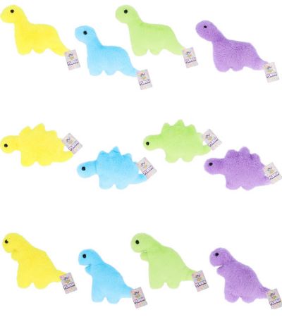 Flat Dinosaur Plushies, 6'' / 15cm, Assorted Designs Picked At Random | P79190
