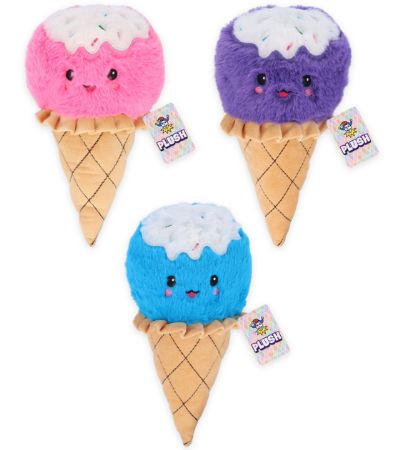 Plus Ice Cream Plushies, 10'' / 25cm Soft Toy  Assorted Designs Picked At Rand