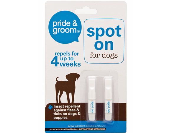 Pride and Groom Spot On Flee and Tick Treatment for Dogs, by 151 Products