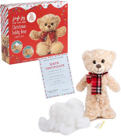 Jingle Joy - Make Your Own Christmas Teddy Bear Craft Kit | R01-0134-B