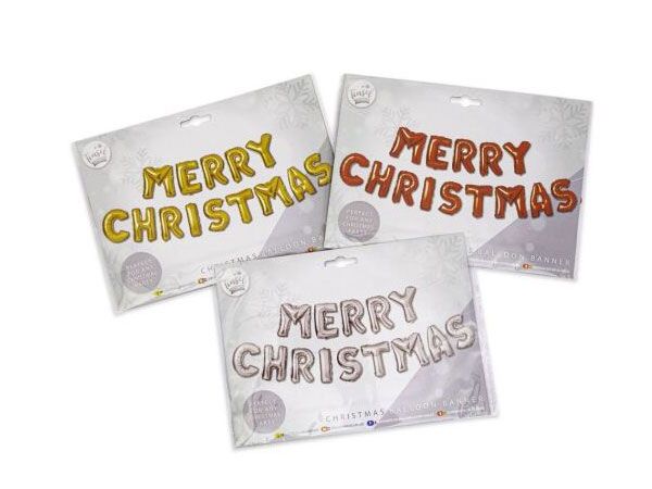 Tinsel Town Christmas Balloon Banner - 3 Assorted | R01-0869