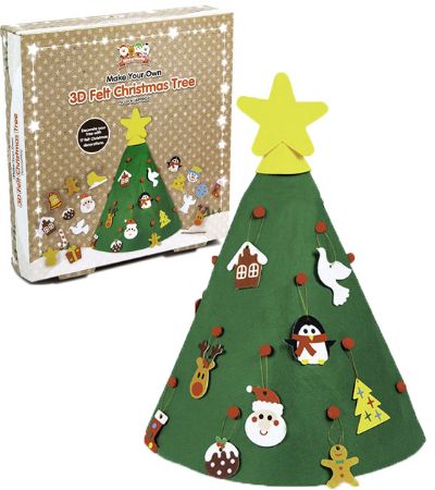 Tinsel Town Make Your Own 3D Felt Christmas Tree Decoration