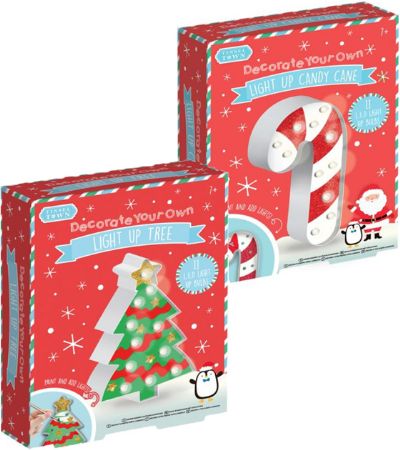 Tinsel Town Decorate Your Own Tree/Candy Cane Light Ups, Assorted At Random | R01-1505