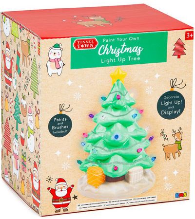 Tinsel Town - Paint Your Own Light Up Christmas Tree | R01-1989