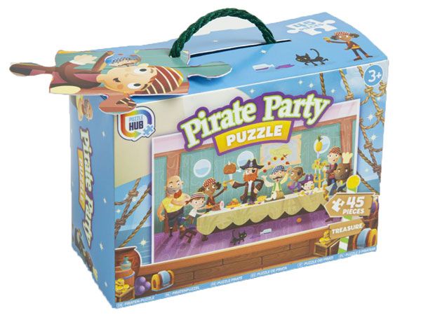 Puzzle Hub - 45pce Pirate Party Jigsaw Puzzle