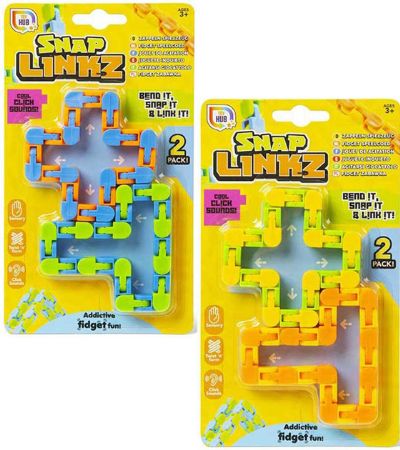 12x Toy Hub Fidget Snap Linkz In Counter Display