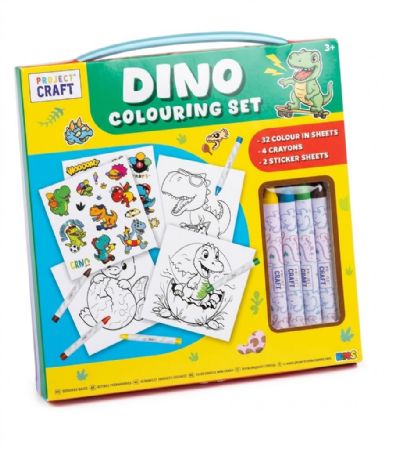 Project Craft Dino Colouring Set