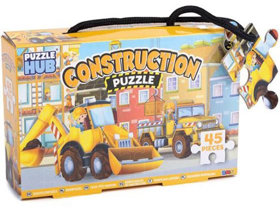 Puzzle Hub 45 Piece Construction Jigsaw Puzzle | R03-1998