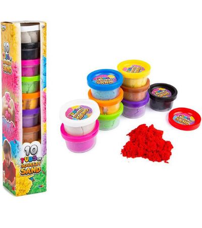 10 Mini Tubs Of Squeezy Sand | R05-1658